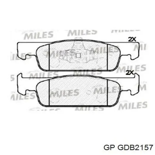 Передние тормозные колодки GDB2157 GP