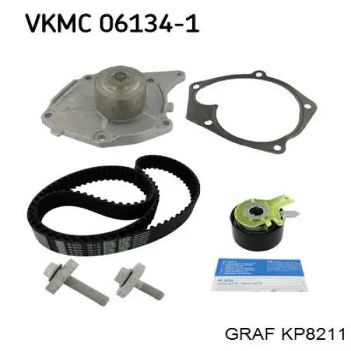 ГРМ ремни, комплект Graf KP8211 цена, от 84.34 USD
