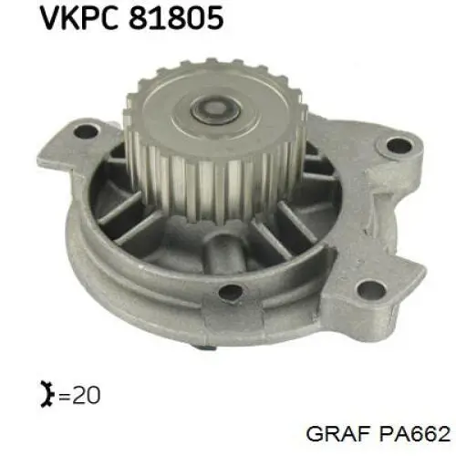 Водяной насос Graf PA662