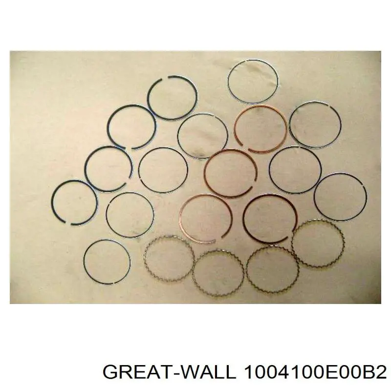 1004100-E00-B2 Great Wall кольца поршневые комплект на мотор, 2-й ремонт (+0,50)