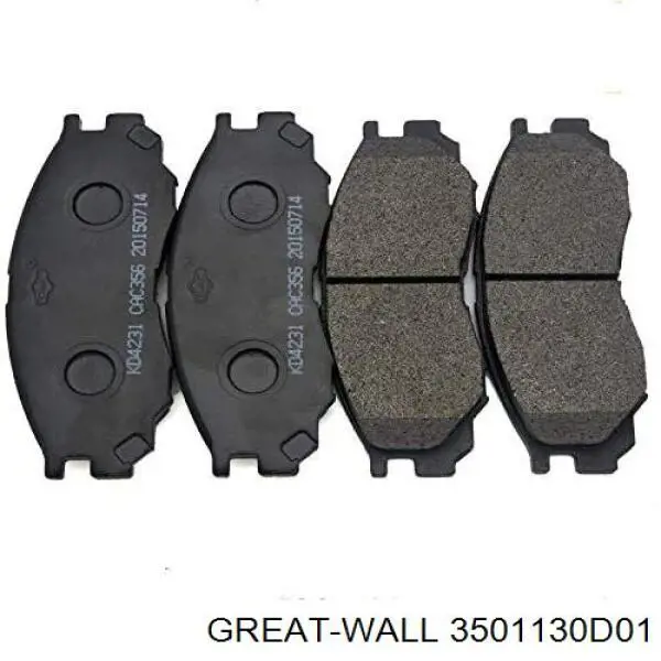 3501130-D01 Great Wall колодки тормозные передние дисковые