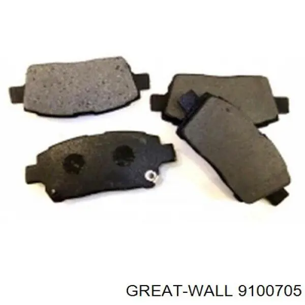 9100705 Great Wall колодки тормозные передние дисковые