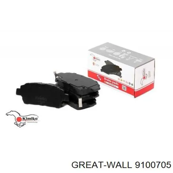 9100705 Great Wall Sapatas do freio dianteiras de disco