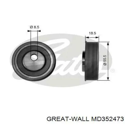 MD352473 Great Wall rolo de reguladora de tensão da correia de equilibração