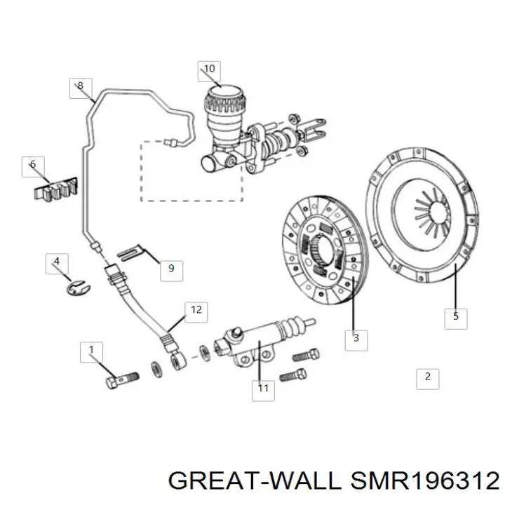 Диск сцепления Great Wall SMR196312 цена, от 38.23 USD
