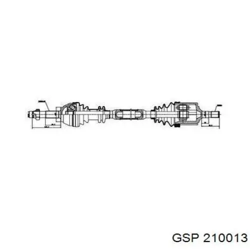 Правая полуось TDS0034 Magneti Marelli