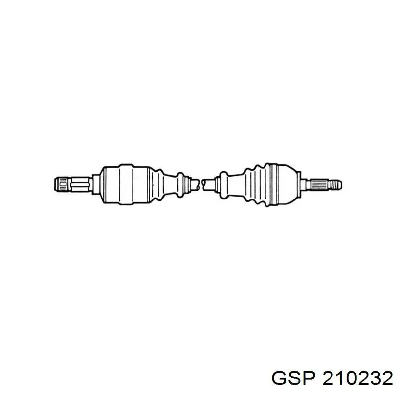 Левая полуось 302004190151 Magneti Marelli