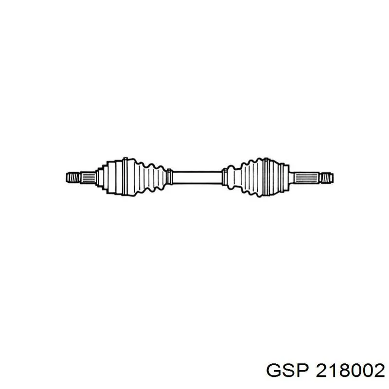 Левая полуось 218002 GSP