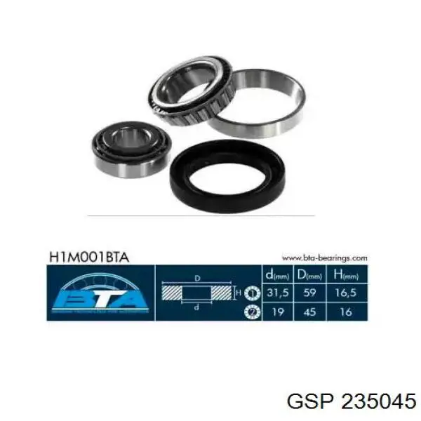  GSP 235045 цена, от 104.66 USD