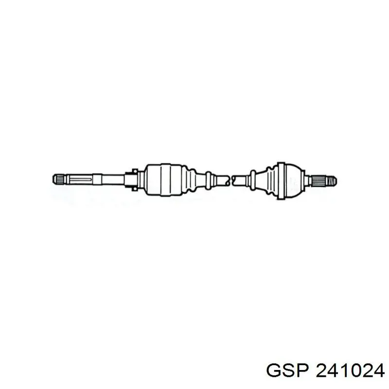 Привод передний правый GSP 241024 цена, от 184.75 USD