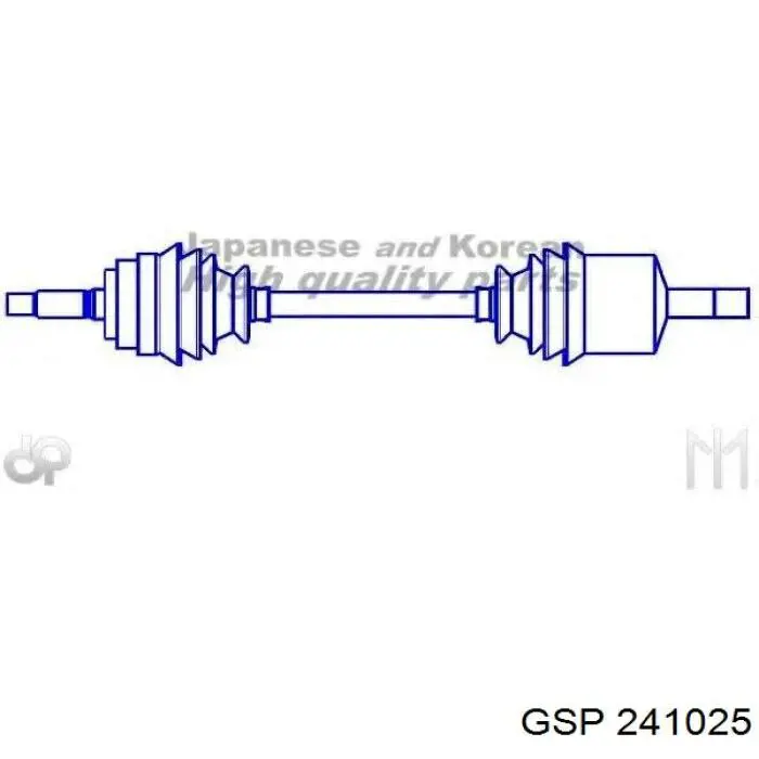 Левая полуось G21002PC Pascal