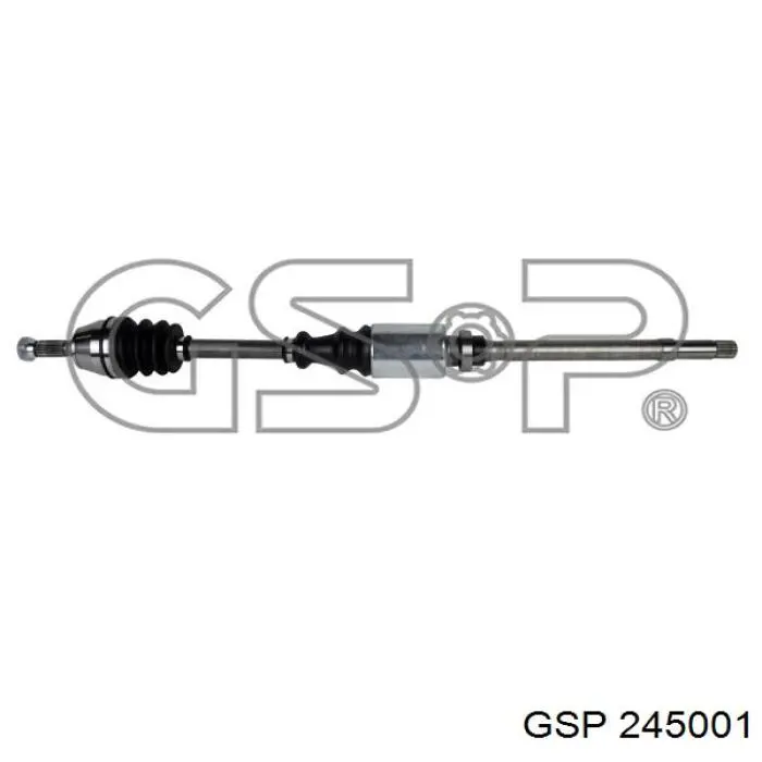 Полуось (привод) передняя правая 245001 GSP