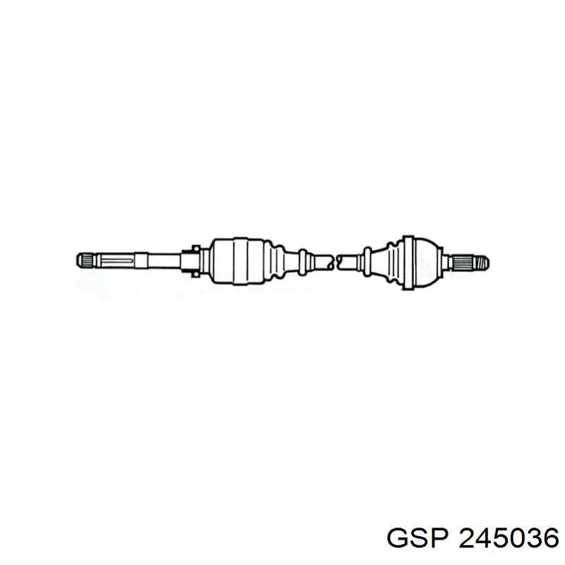 Привод передний правый Peugeot/Citroen 327352 цена, от 53.84 USD