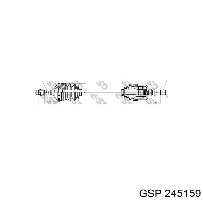 Купить 245159 GSP Привод в сборе левый