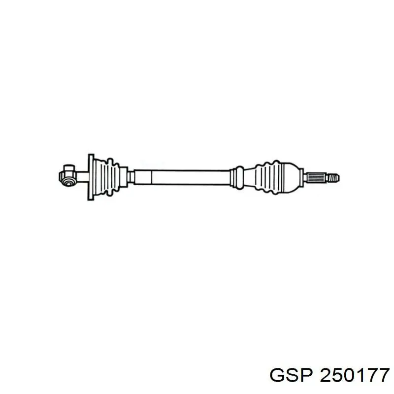 Привод передний левый GSP 250177 цена, от 54.79 USD