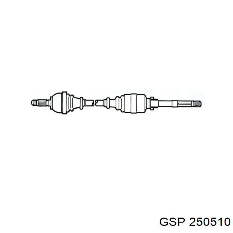 Правая полуось 8200890089 Renault (RVI)