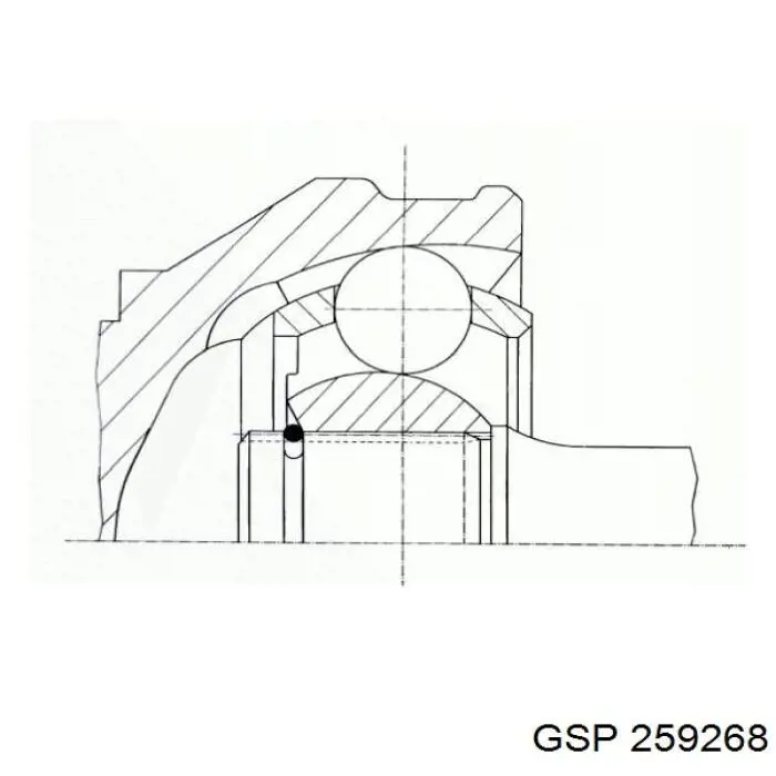 Привод передний левый GSP 259268 цена, от 72.69 USD