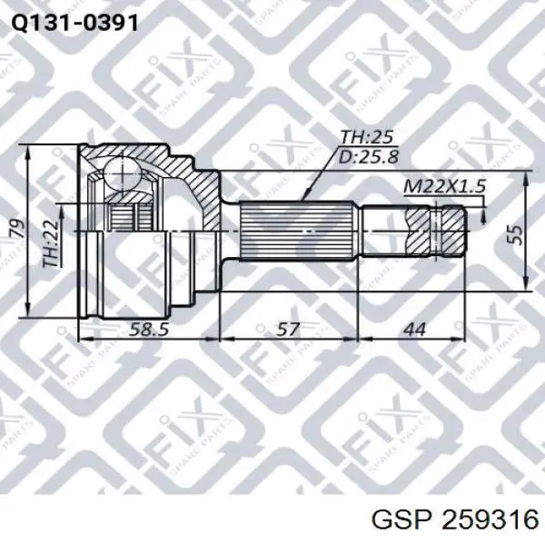Купить DS7607L BGA Привод в сборе левый