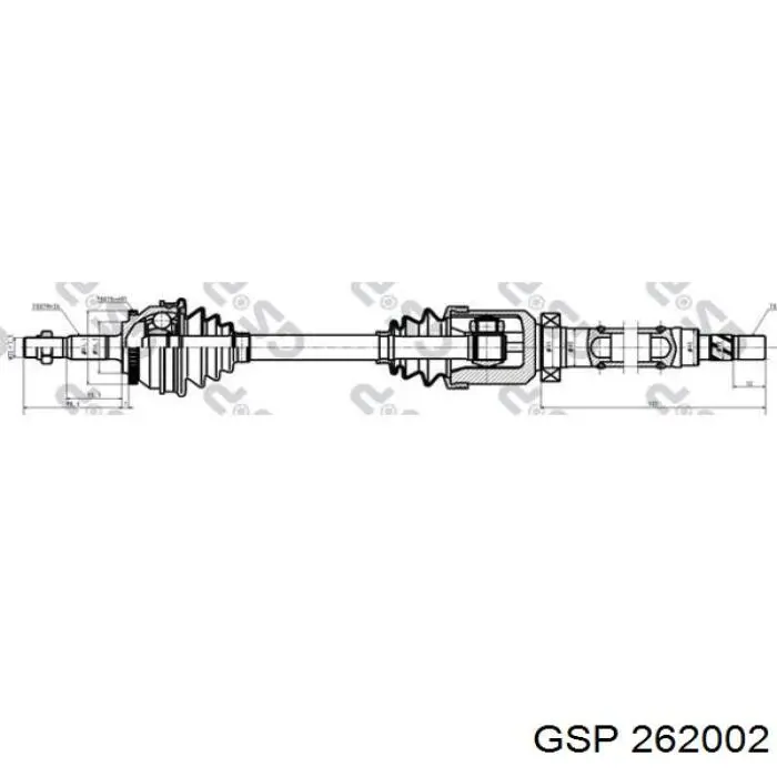 Правая полуось 8601101 Volvo