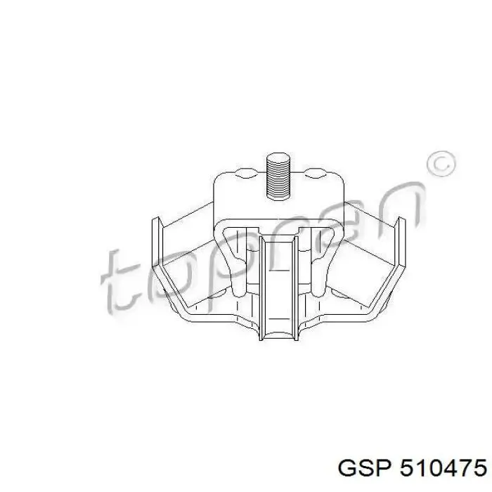 Подушка КПП GSP 510475