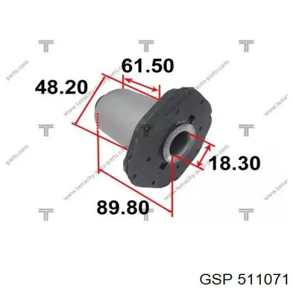 Сайлентблок передней подвески GSP 511071 цена, от 7.04 USD