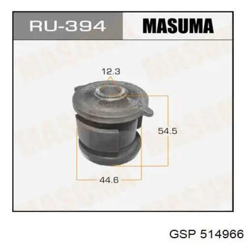 Сайлентблок задней продольной тяги GSP 514966 цена, от 4.65 USD