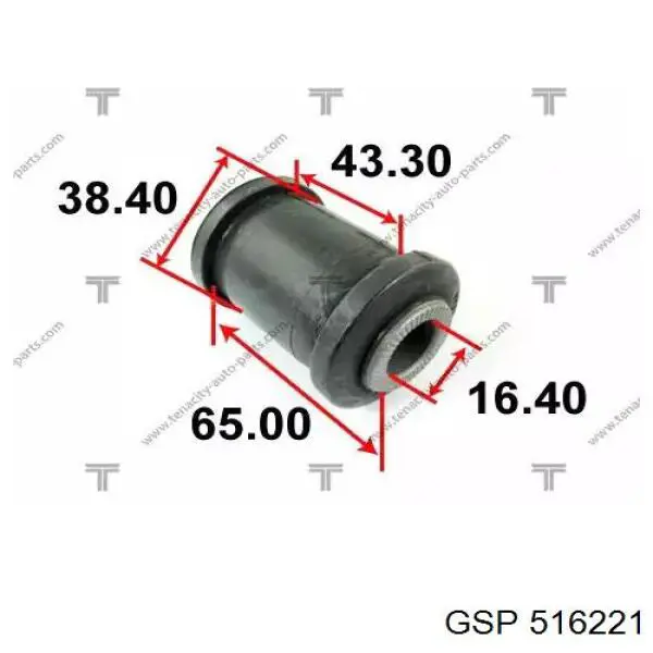 Сайлентблок переднего нижнего рычага GSP 516221