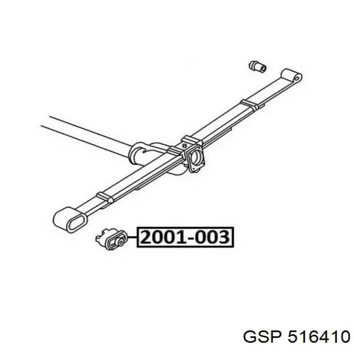Купить 516410 GSP Втулка рессоры