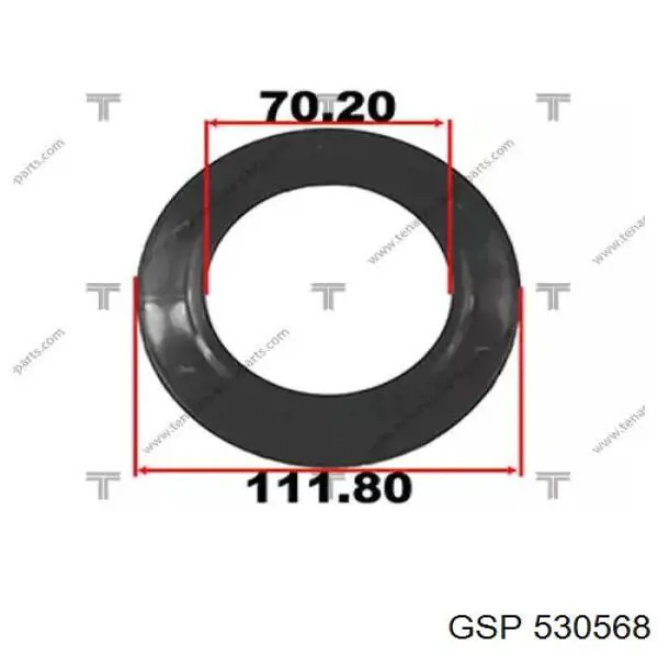 Rodamiento amortiguador delantero 530568 GSP