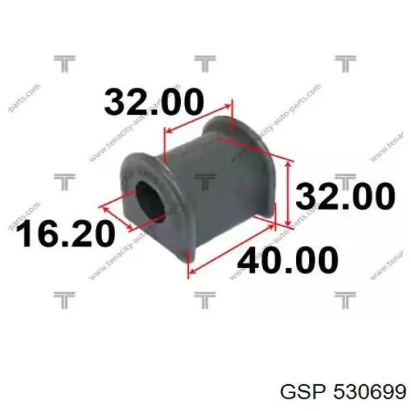 Опорный подшипник амортизатора 530699 GSP