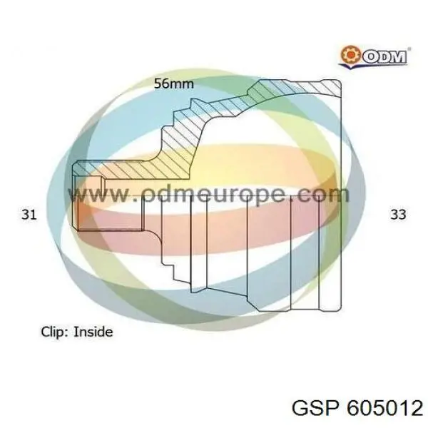 Купить 605012 GSP ШРУС внутренний