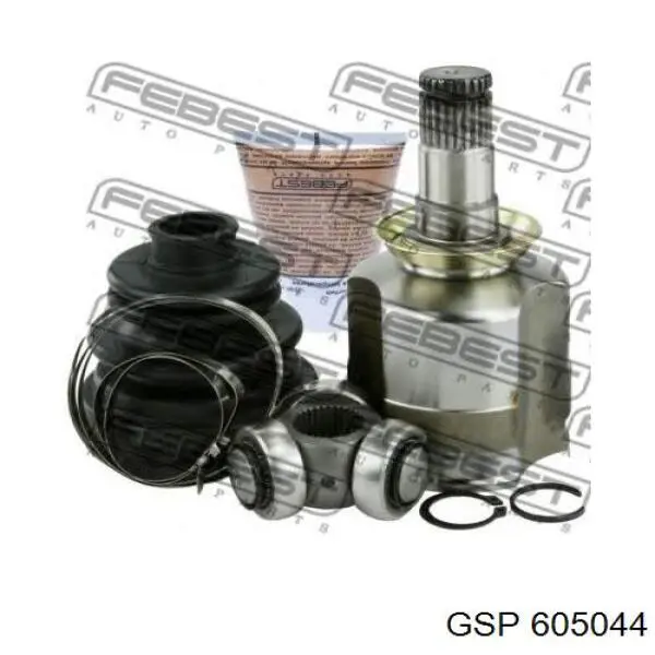 Шарнир угловых скоростей внутренний передний GSP 605044 цена, от 28.69 USD