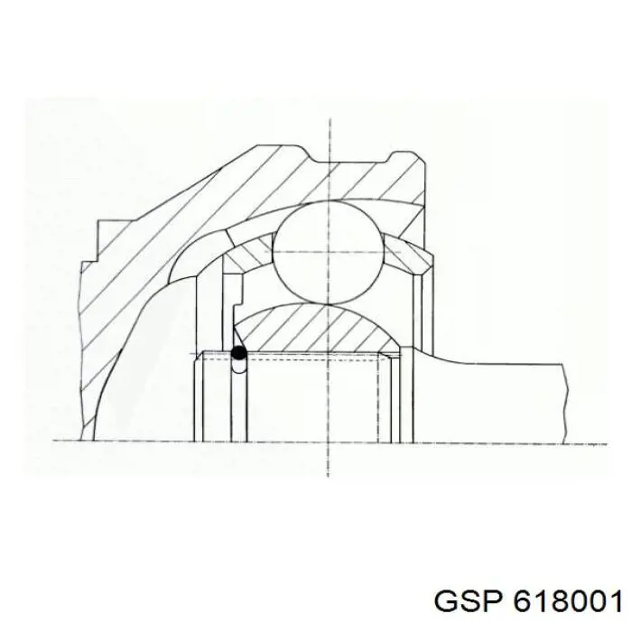 Купить 618001 GSP ШРУС внутренний задний