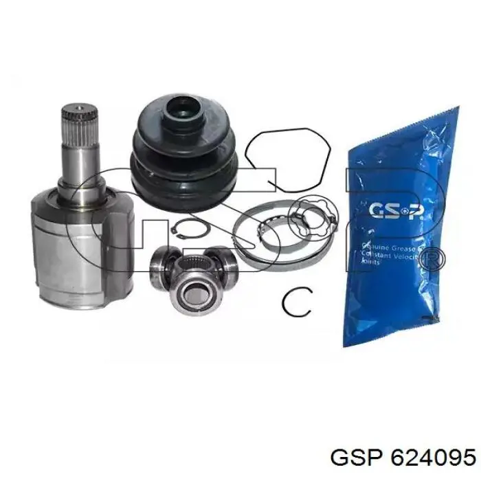 Шарнир угловых скоростей передний левый GSP 624095 цена, от 59.11 USD