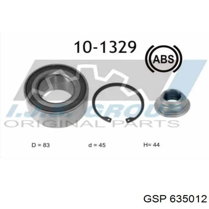Шарнир привода внутренний GSP 635012 цена, от 65.91 USD