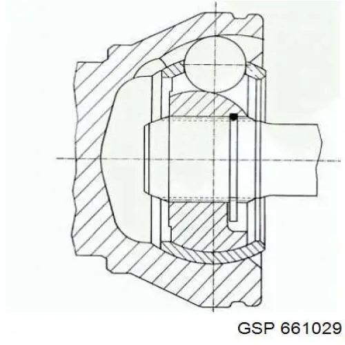 Шарнир угловых скоростей передний левый GSP 661029 цена, от 47.32 USD