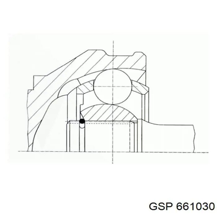 Шарнир угловых скоростей внутренний передний GSP 661030 цена, от 33.74 USD