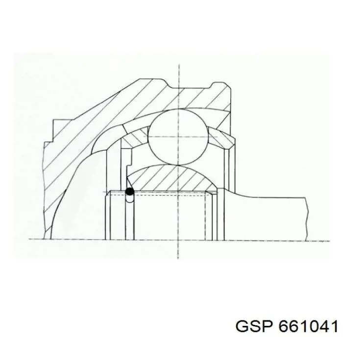 Шарнир угловых скоростей передний левый GSP 661041 цена, от 29.56 USD