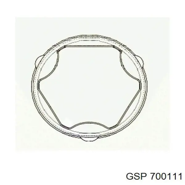 Пыльник шарнира угловых скоростей внутренний передний GSP 700111 цена, от 5.55 USD