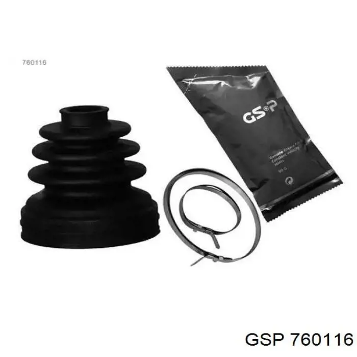760116 GSP bota de proteção interna de junta homocinética do semieixo dianteiro