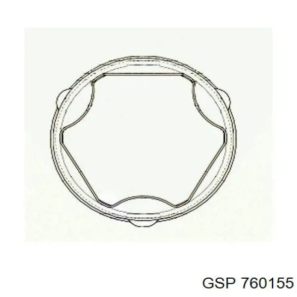 Пыльник шарнира угловых скоростей внутренний передний GSP 760155 цена, от 4.92 USD