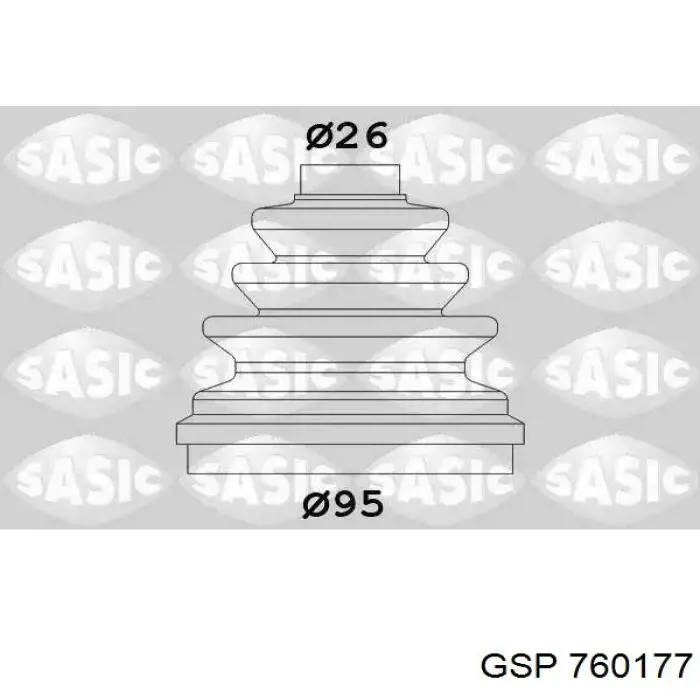 Купить 760177 GSP Пыльник гранаты внутренний, передней полуоси