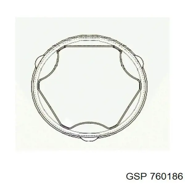 Пыльник шарнира угловых скоростей внутренний передний GSP 760186 цена, от 5.69 USD