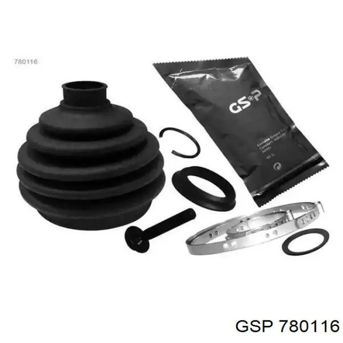 780116 GSP bota de proteção externa de junta homocinética do semieixo traseiro