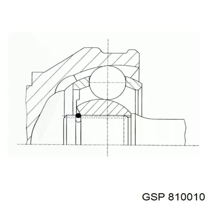Junta homocinética exterior delantera 810010 GSP