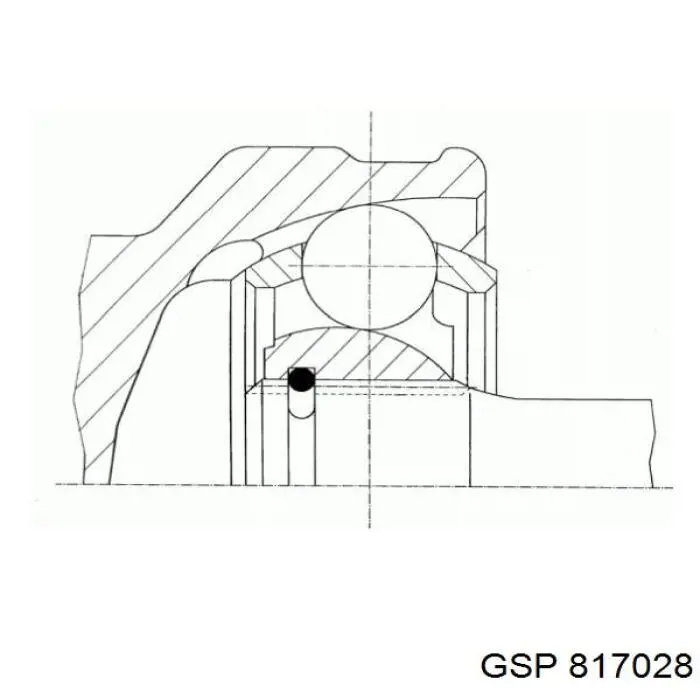 Junta homocinética exterior delantera 817028 GSP