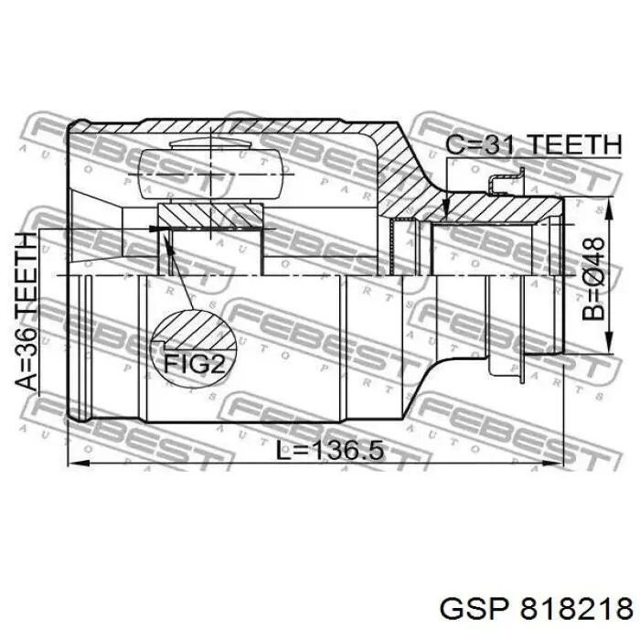 Граната колесная GSP 818218 цена, от 40.20 USD