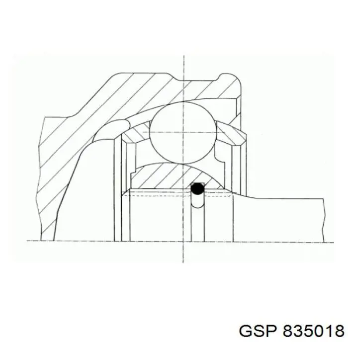 ШРУС наружный передний 0022690 GKN-Spidan