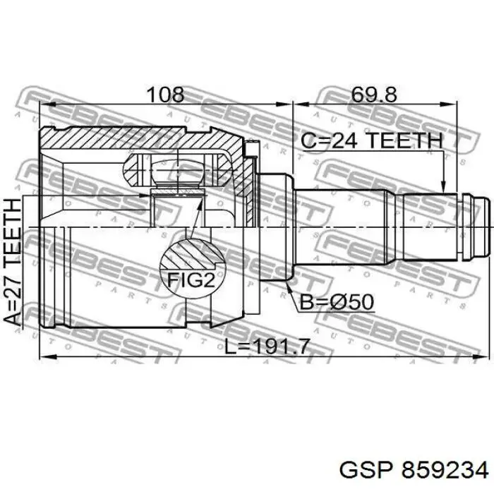  GSP 859234 цена, от 47.99 USD