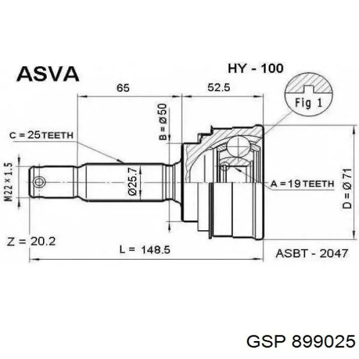 Граната колесная GSP 899025 цена, от 23.06 USD